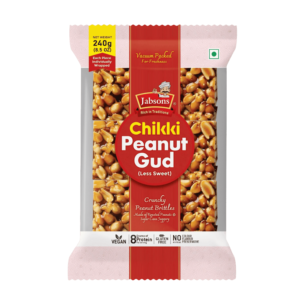 Jabsons Gud Peanut Chikki 240 g buy online USA