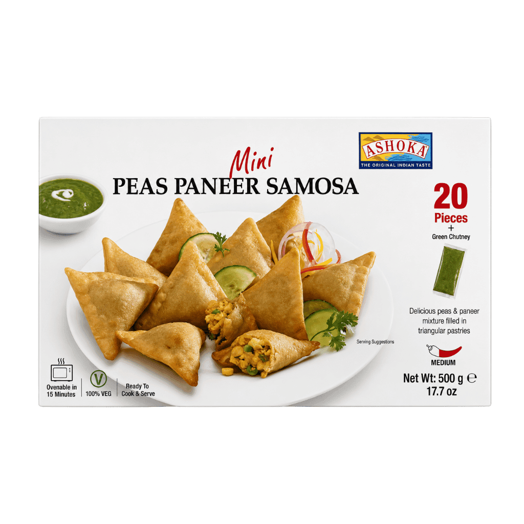 Ashoka Mini Peas Paneer Samosa 20 pcs buy online USA