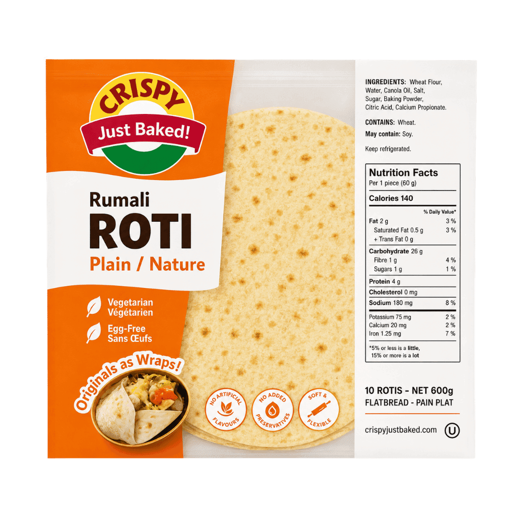 Crispy Rumali Roti 10 pcs 600g buy online USA