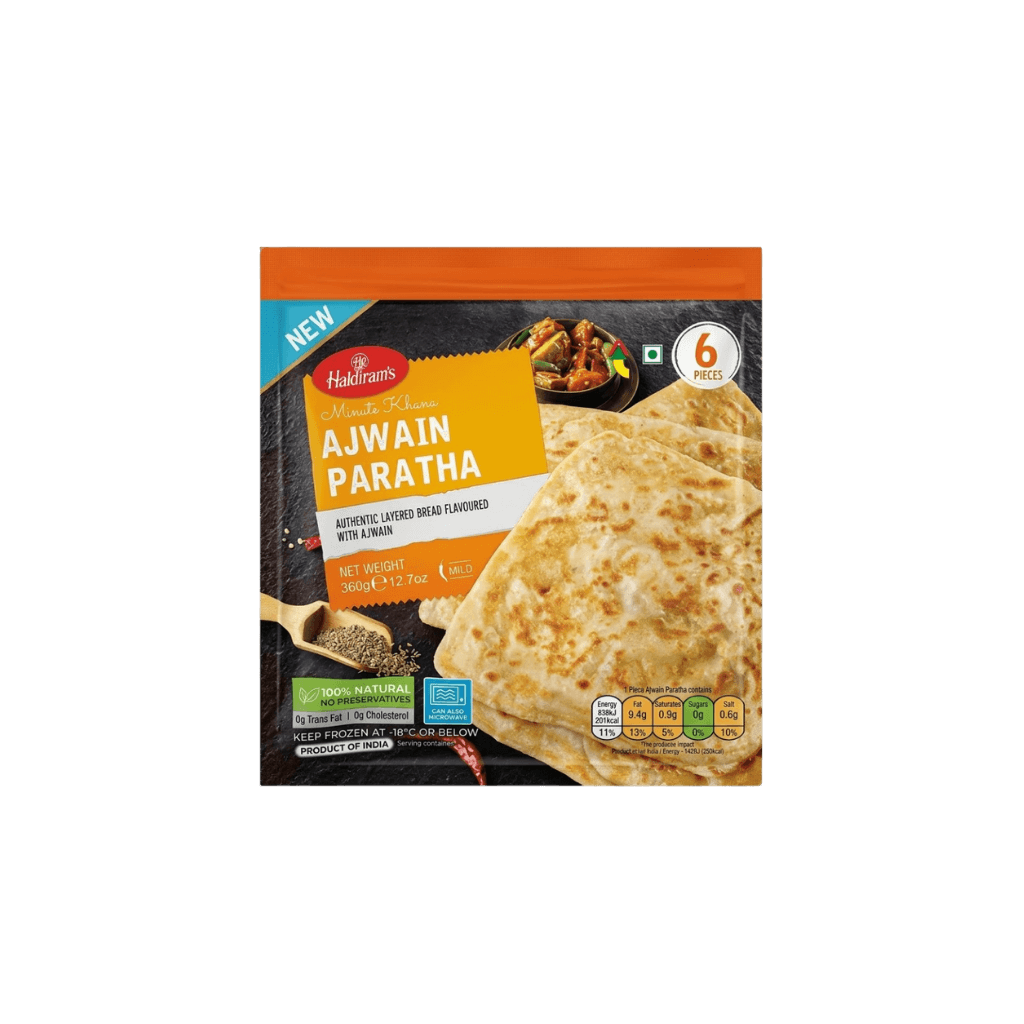 Haldiram Ajwain Paratha (Mild) 6 pcs buy online USA