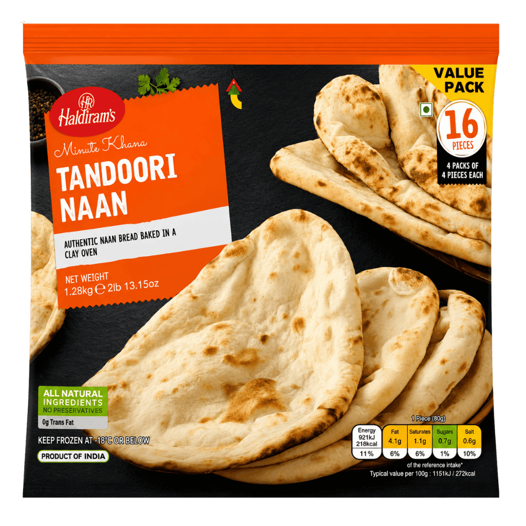Haldiram Tandoori Naan 16 pcs buy online USA