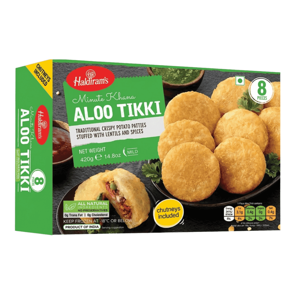 Haldiram Aloo Tikki 8 pcs buy online USA