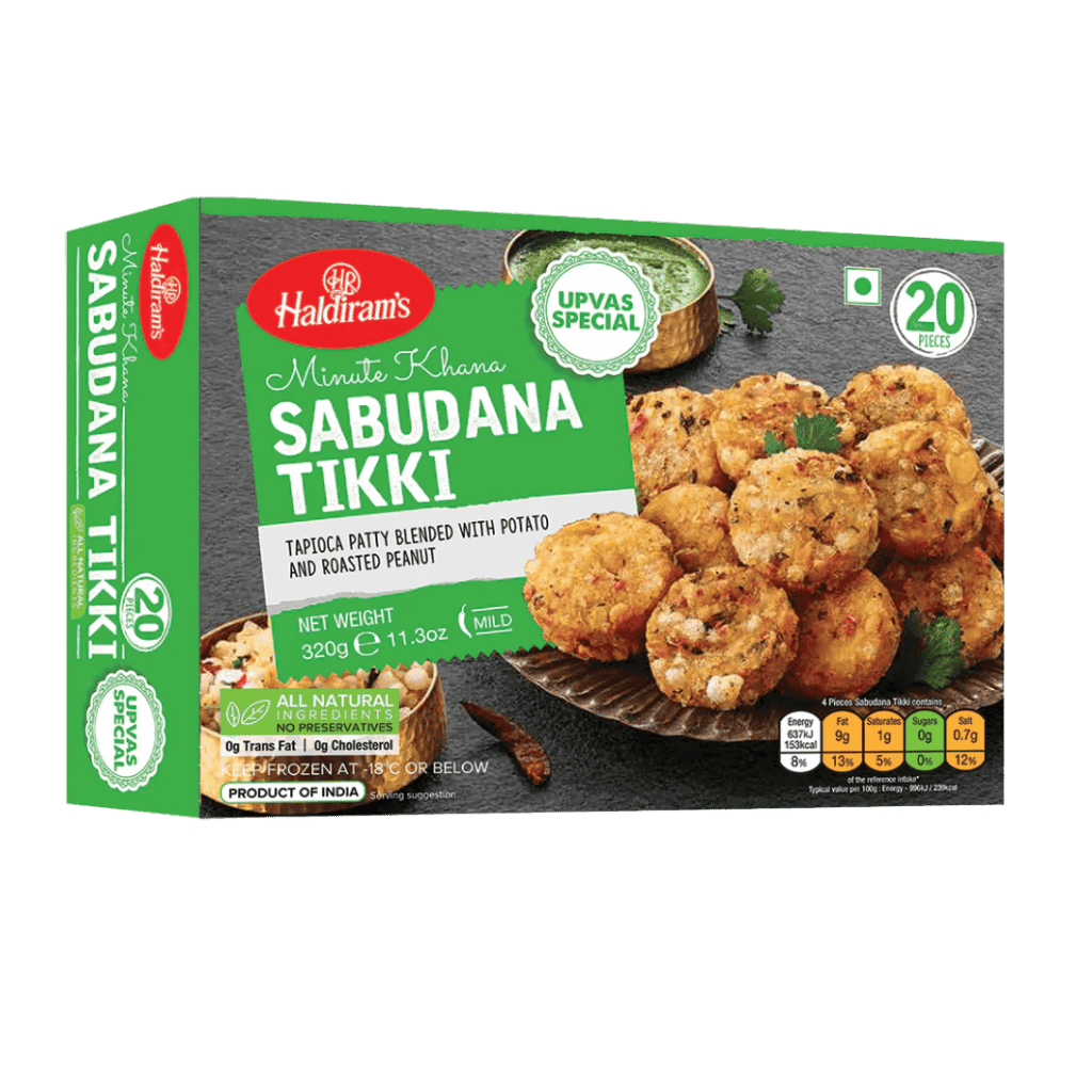 Haldiram's Sabudana Tikki 20 pcs buy online USA