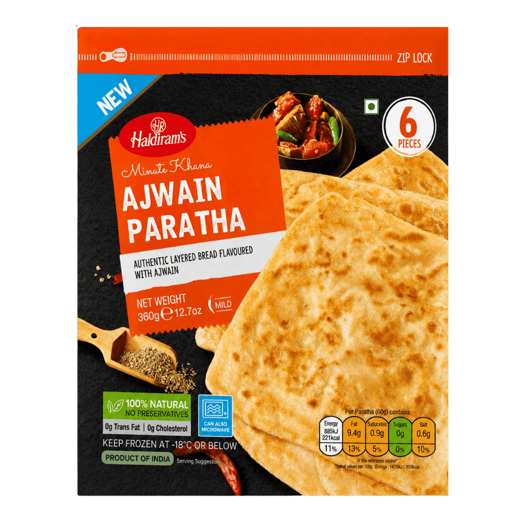 Haldiram's Ajwain Paratha 6 pcs buy online USA