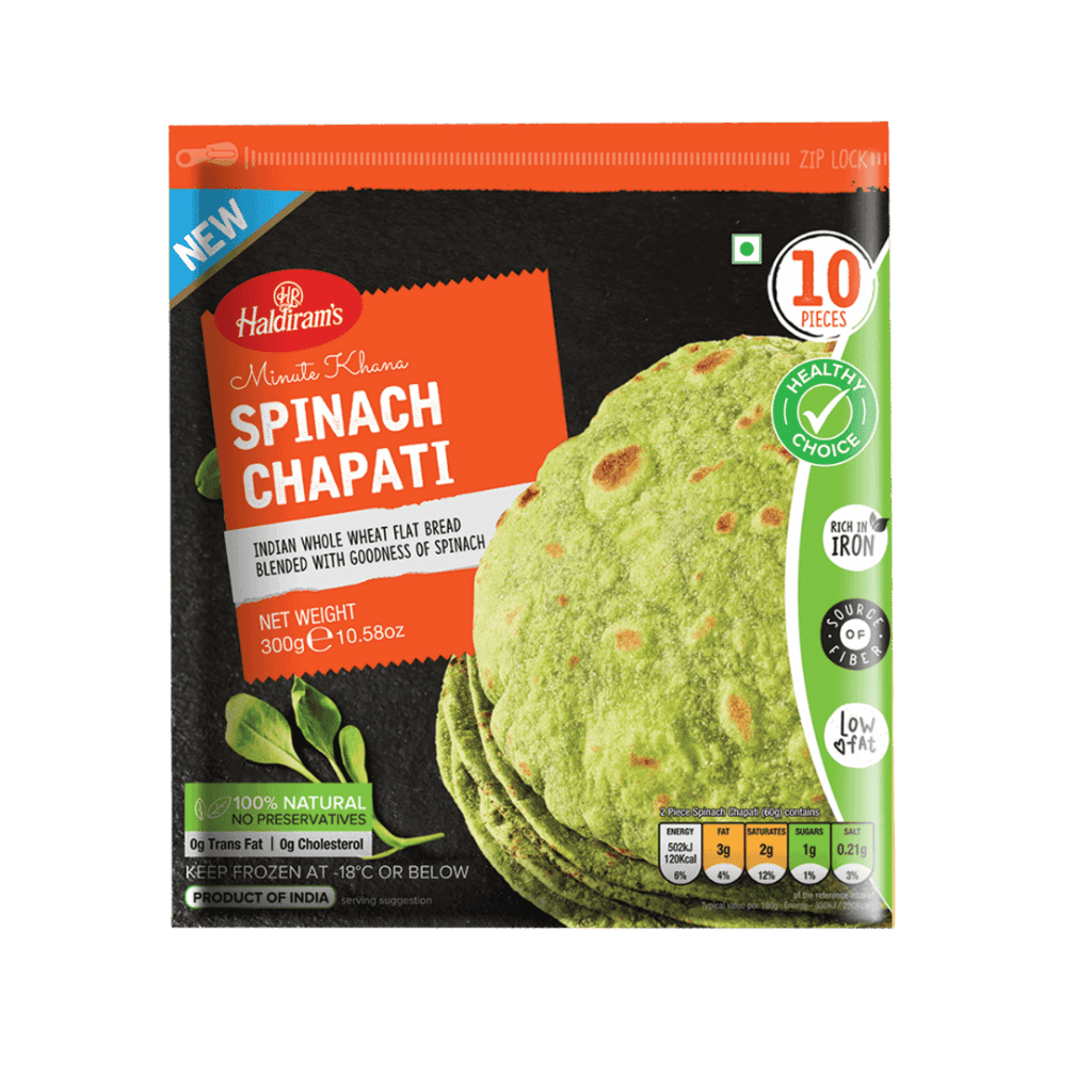 Haldiram Spinach Chapati 10.58 oz buy online USA