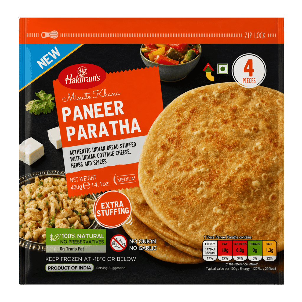 Haldiram's Paneer Paratha 400 g buy online USA