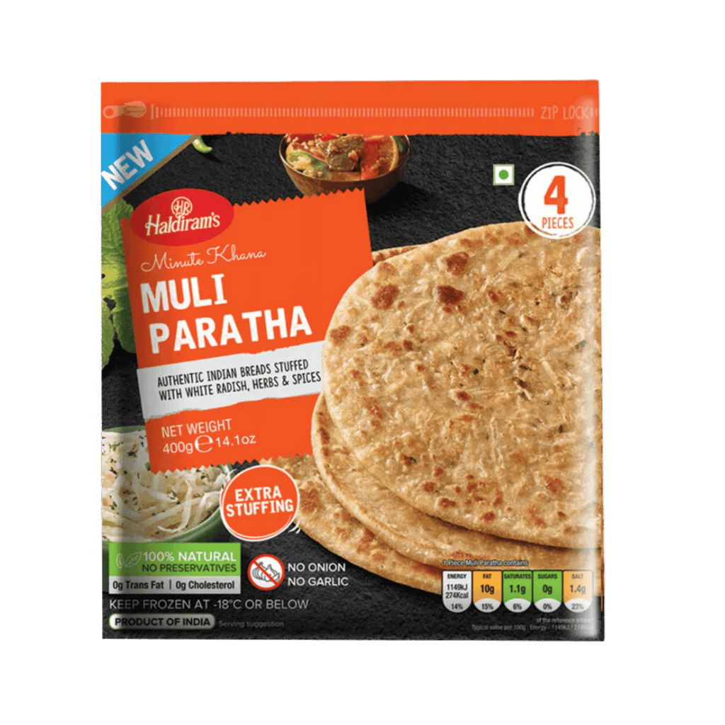 Haldiram's Muli Paratha 4 Pcs buy online USA