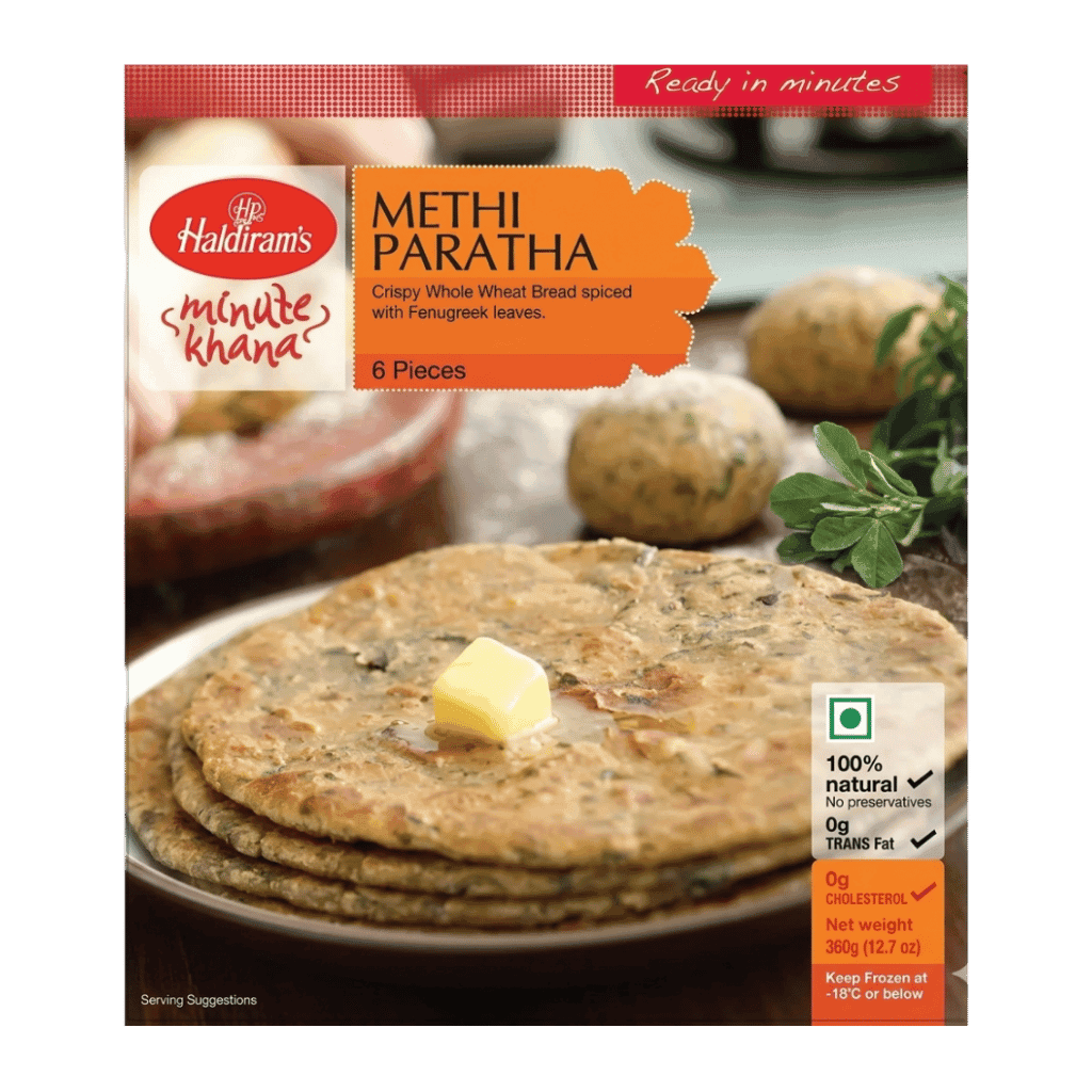 Haldiram's Methi Paratha 6 Pcs buy online USA