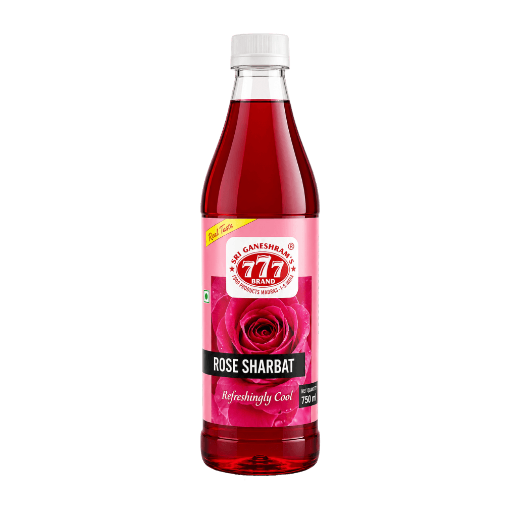 Sri Ganeshram's 777  Rose Syrup 750 ml buy online USA