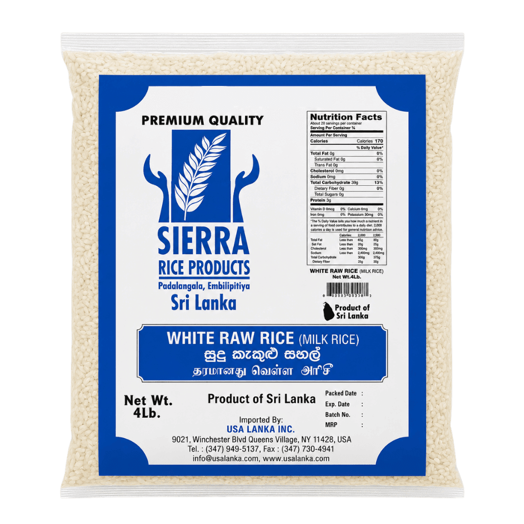 Sierra White Raw Rice 4 lb buy online USA