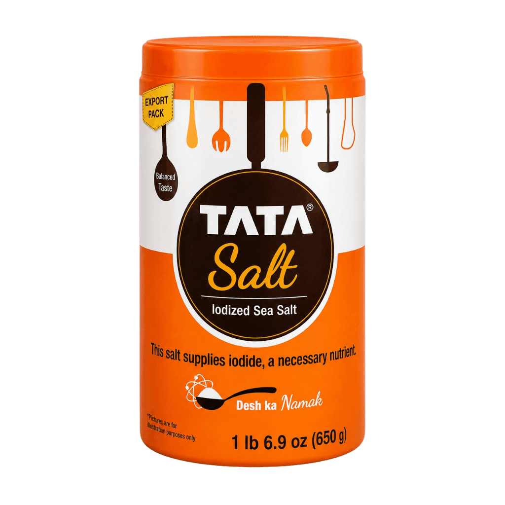 Tata Iodized Sea Salt In Jar 1 lb buy online USA
