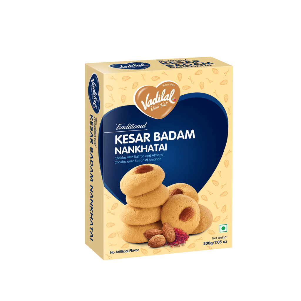 Vadilal Kesar Badam Nan Khatai 200 g buy online USA