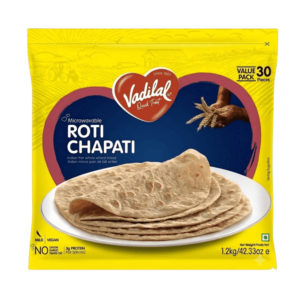 Vadilal Roti Chappati 30 pcs buy online USA