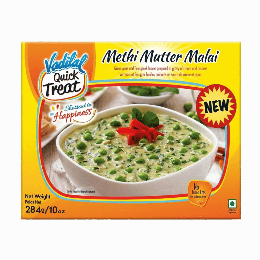 Vadilal Methi Mutter Malai 284 g buy online USA