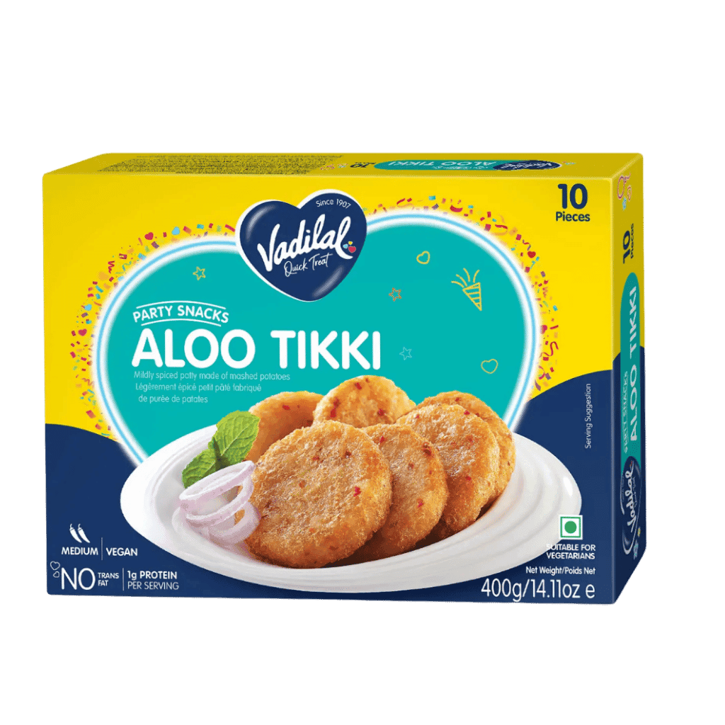 Vadilal Aloo Tikki 400 g/10 pcs buy online USA