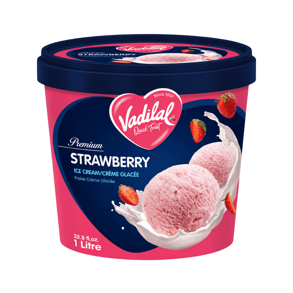Vadilal Strawberry Ice Cream 1 ltr buy online USA