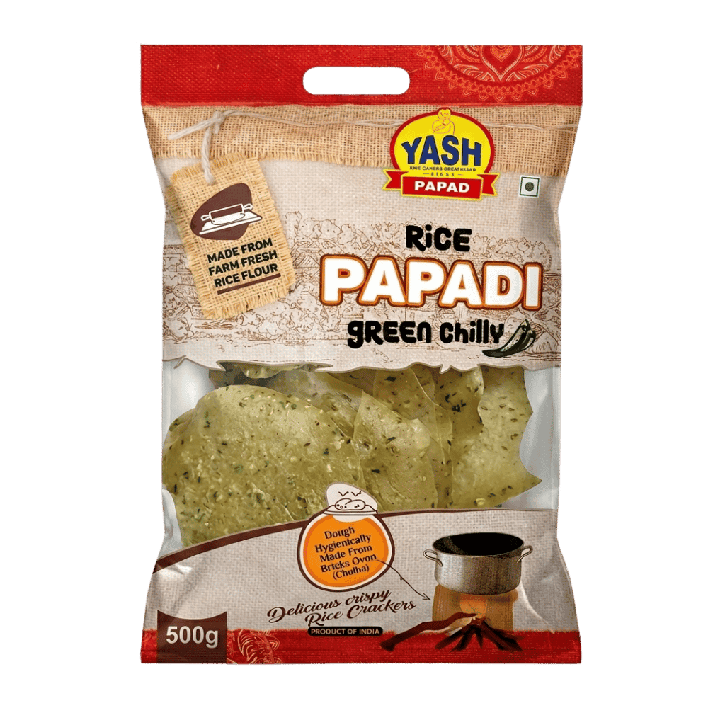 Yash Rice Pappri Green Chilli 500 g buy online USA