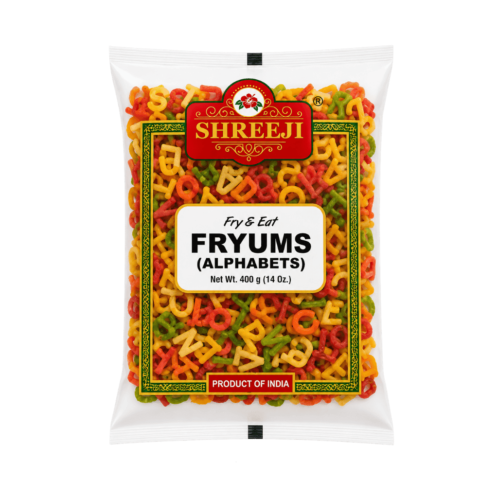 Shreeji Fryums Alphabets 400 g buy online USA