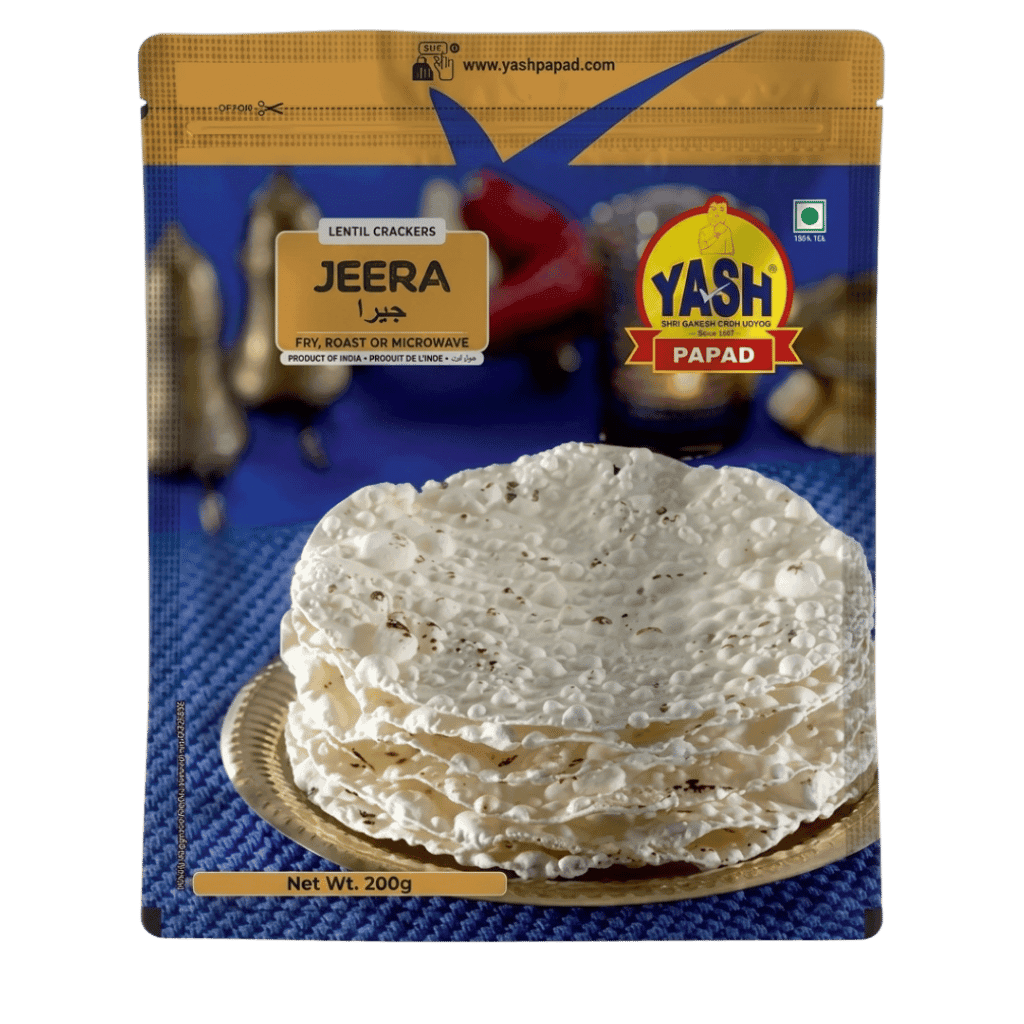 Yash Lentil Crackers Jeera 200 g buy online USA