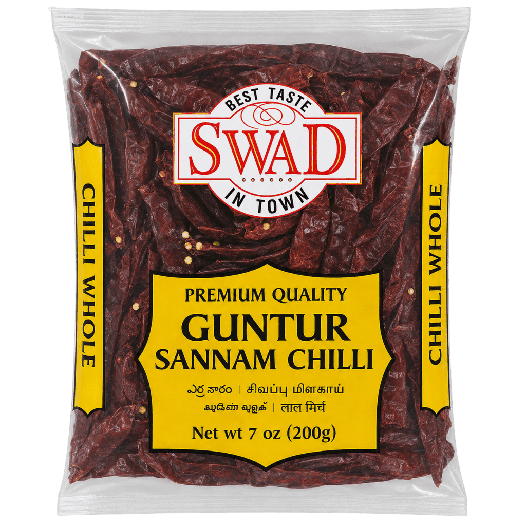 Swad Guntur Sannam Chilli Whole 200 g buy online USA