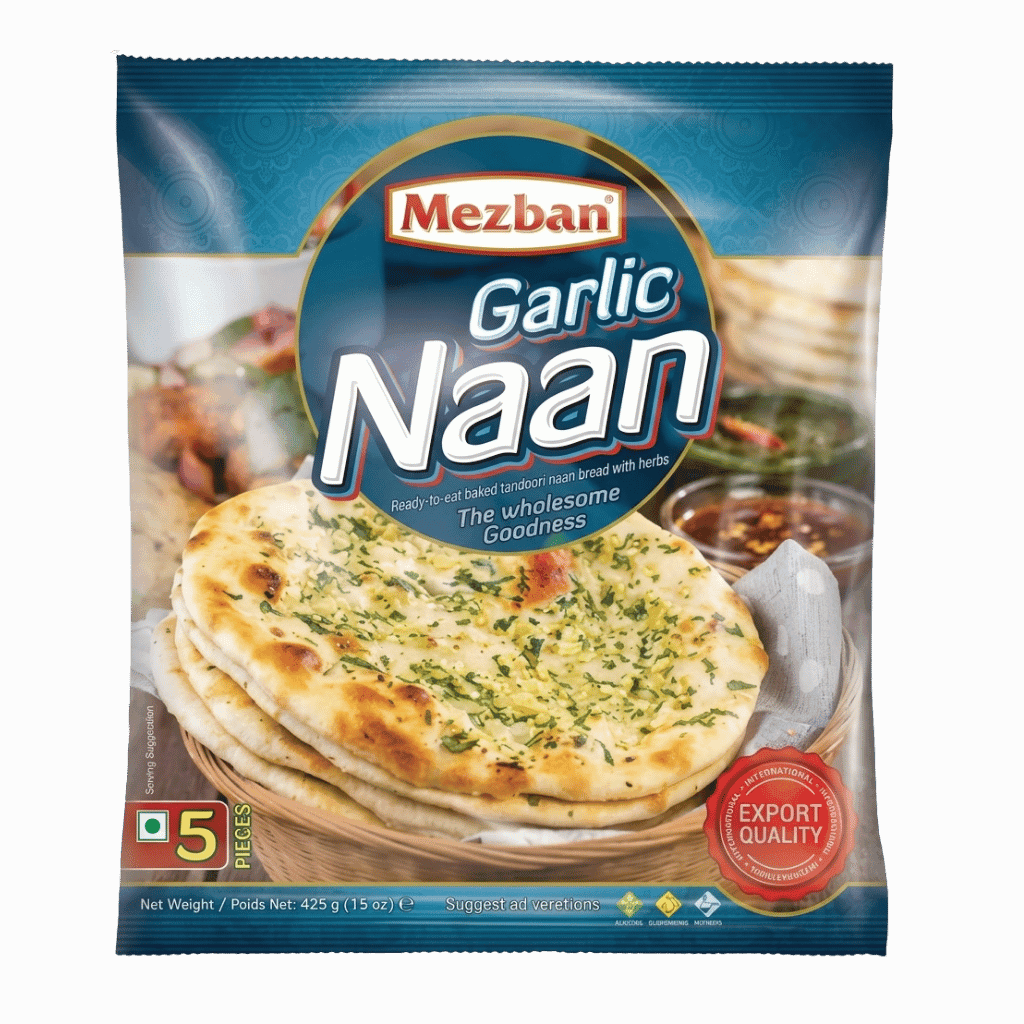 Mezban Garlic Naan 5 pcs buy online USA