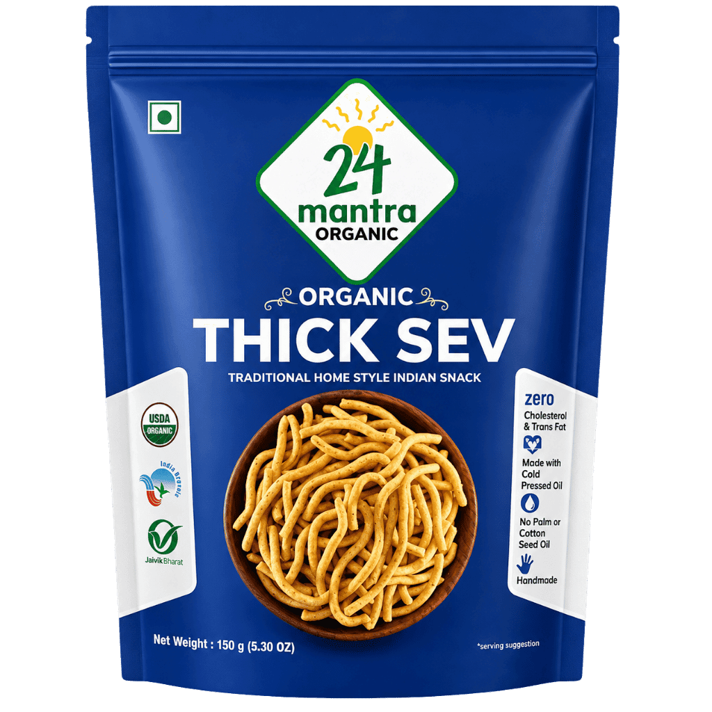24 Mantra Organic Thick Sev 150 g buy online USA