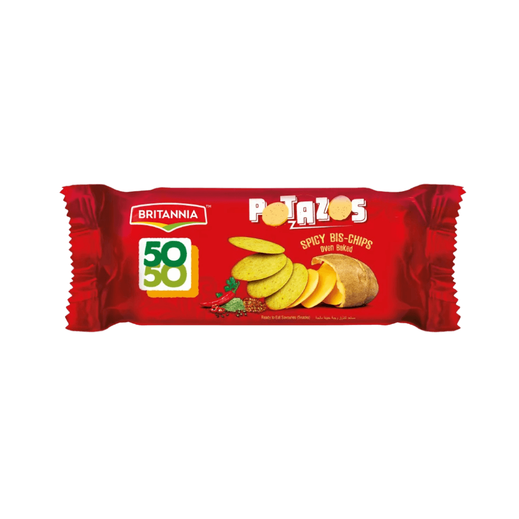 Britannia 50-50 Potazos 100 g buy online USA