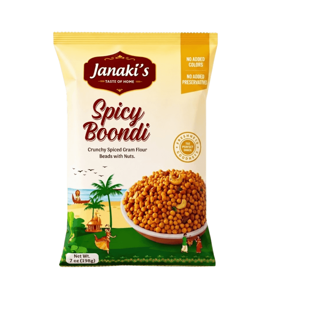 Janaki's Spicy Boondi 7 oz buy online USA