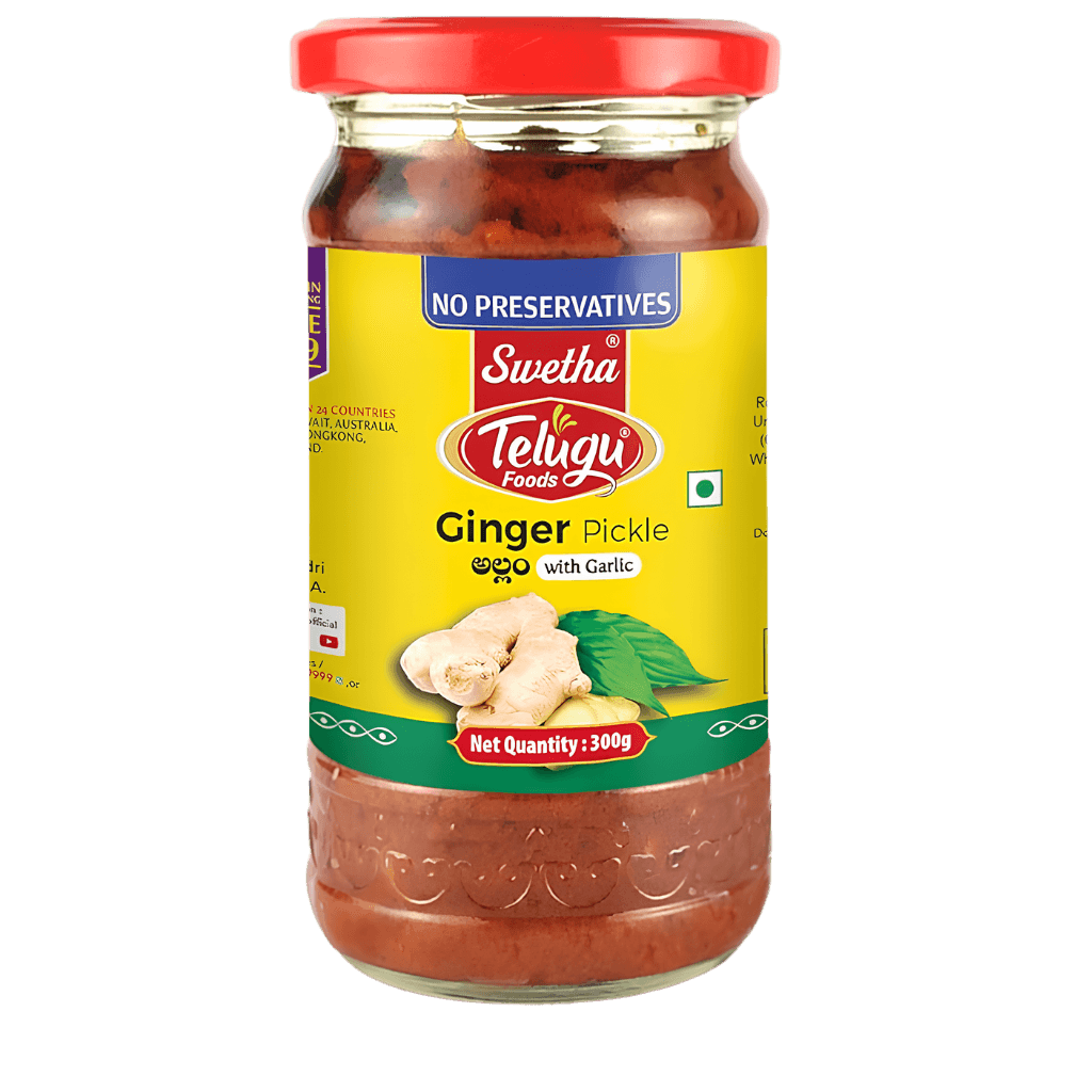 Telugu foods Ginger Pickle 300 g buy online USA