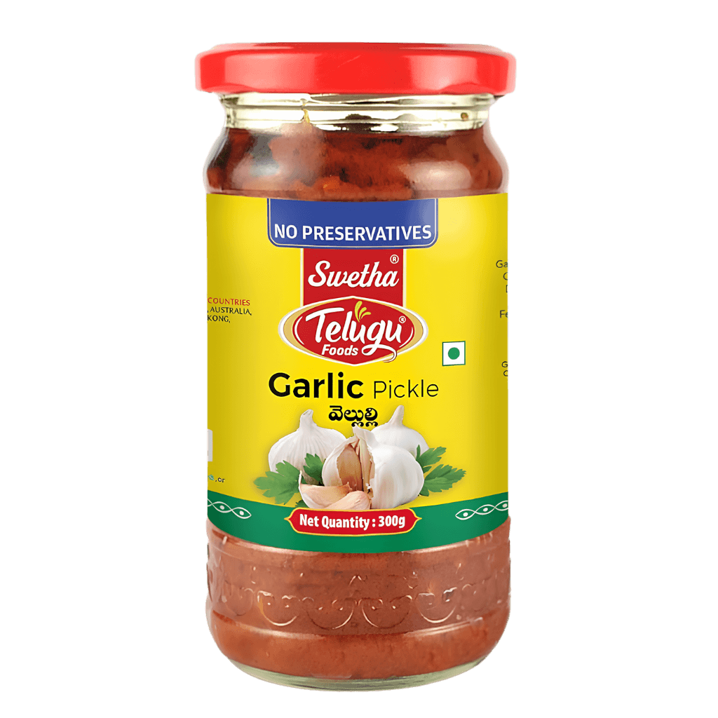 Telugu foods Garlic Pickle 300 g buy online USA