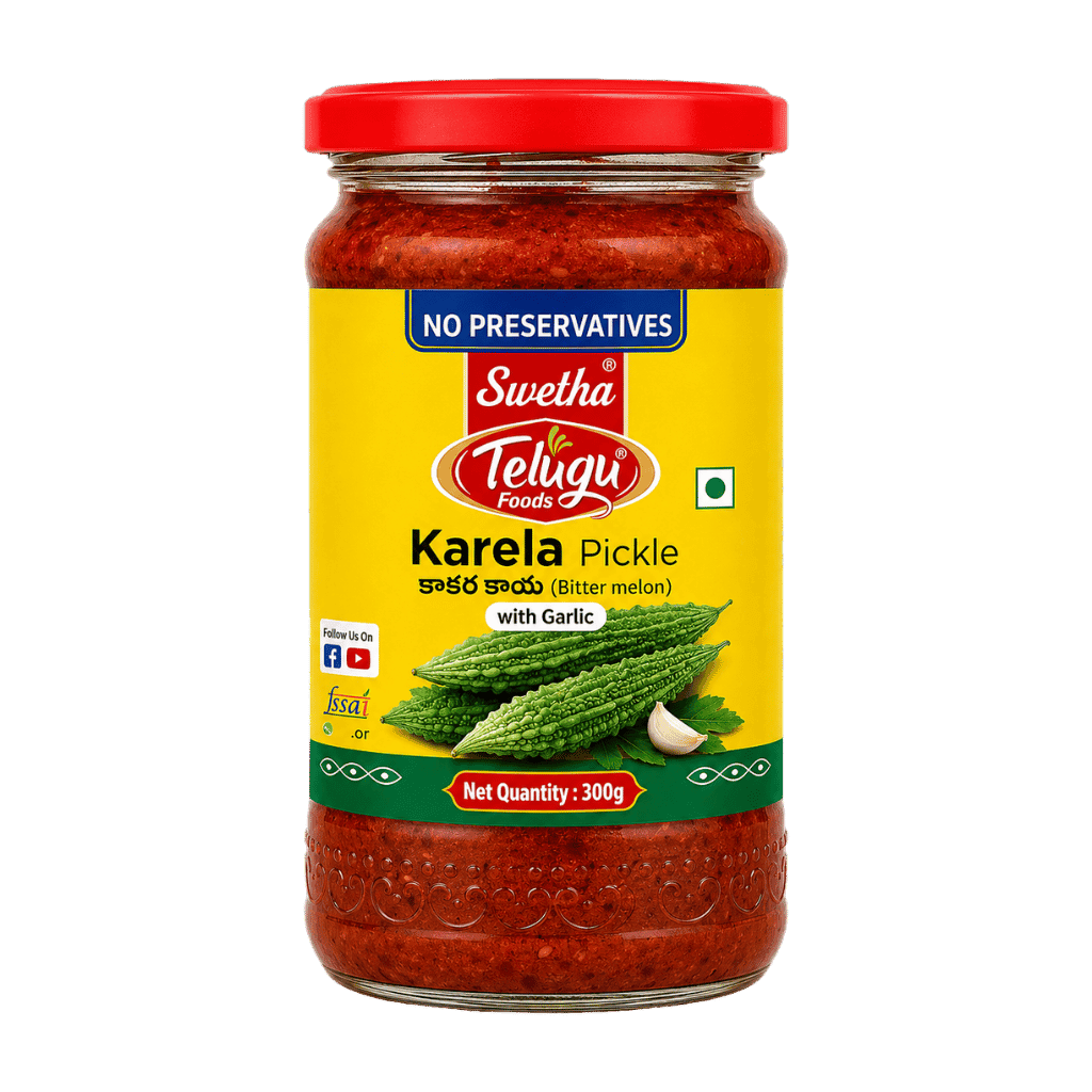 Telugu foods Karela Pickle 300 g buy online USA