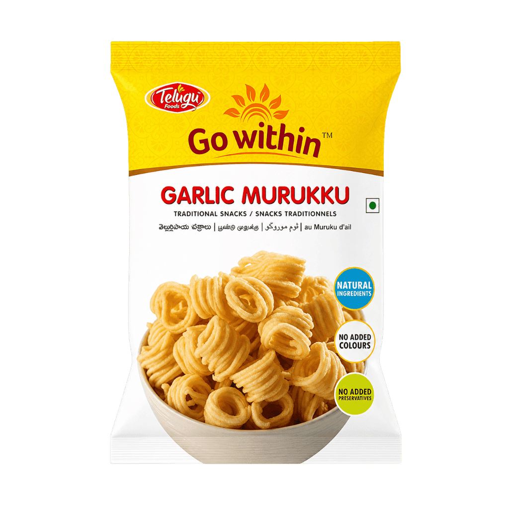 Telugu foods Garlic Murruku 170 g buy online USA