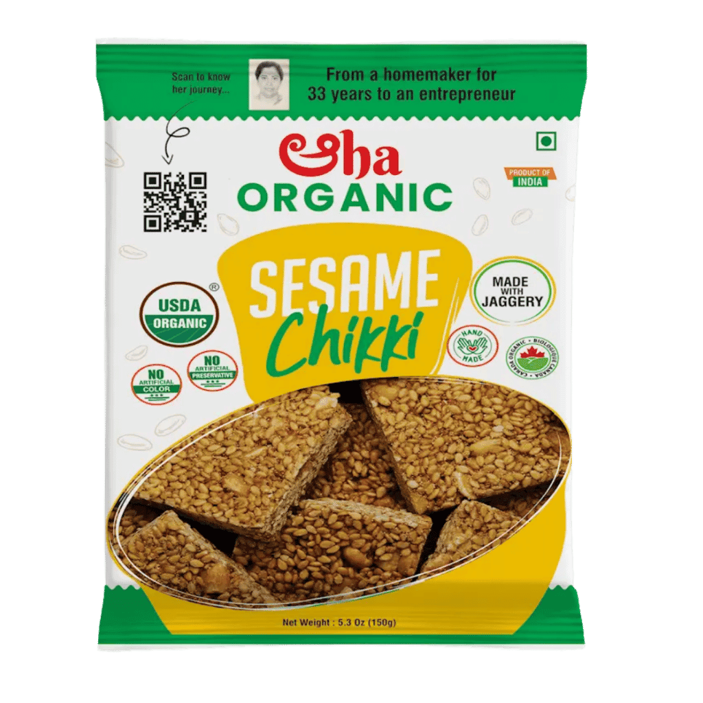 Aha Organic Sesame Chikki 150 g buy online USA