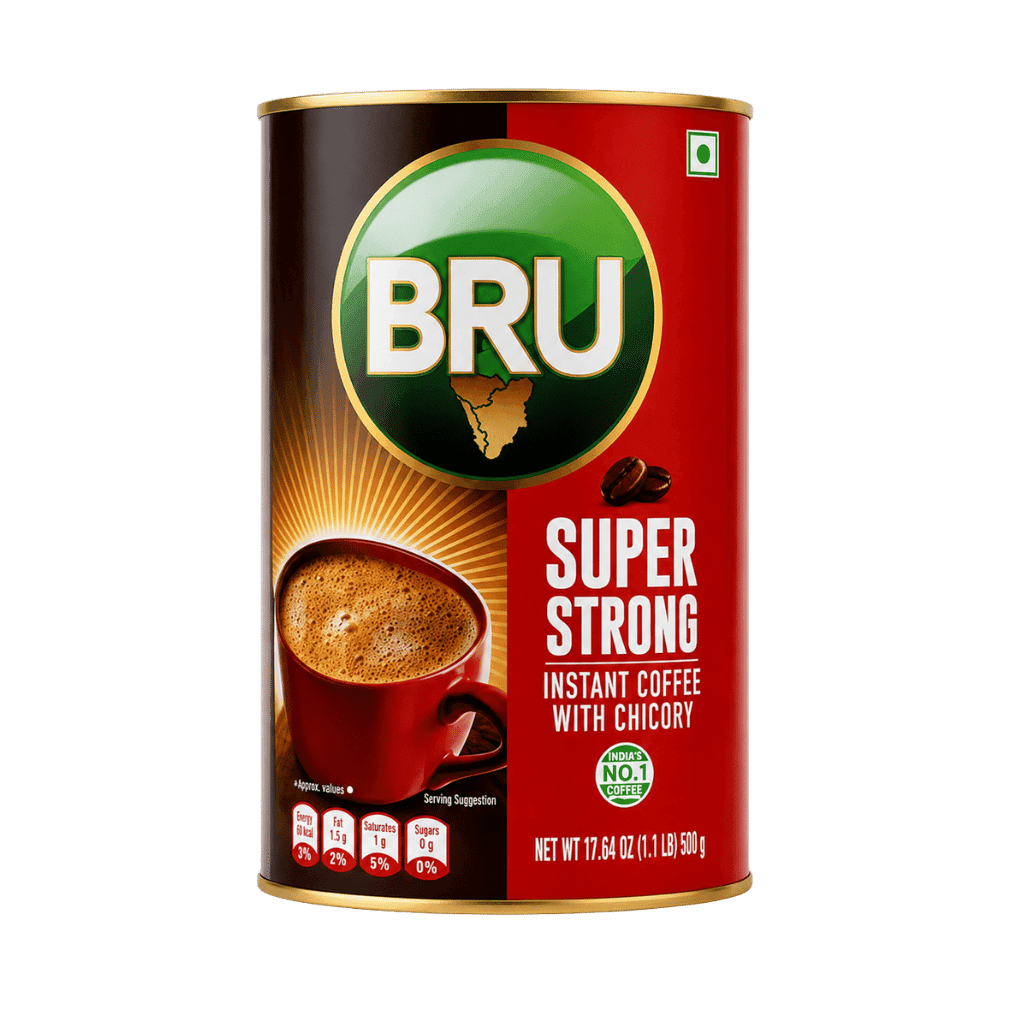 Bru Super Strong Instant Coffee With Chicory 500 g buy online USA