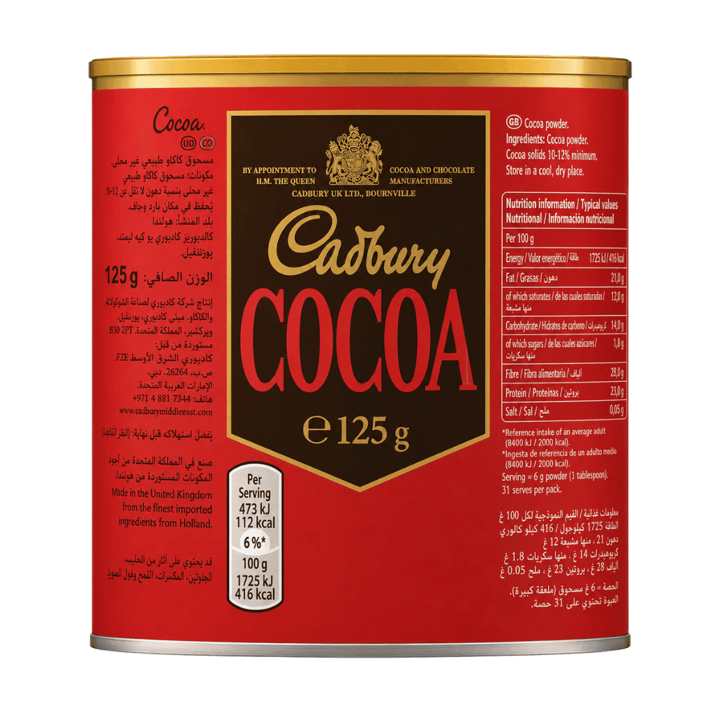 Cadbury Cocoa 125 g buy online USA
