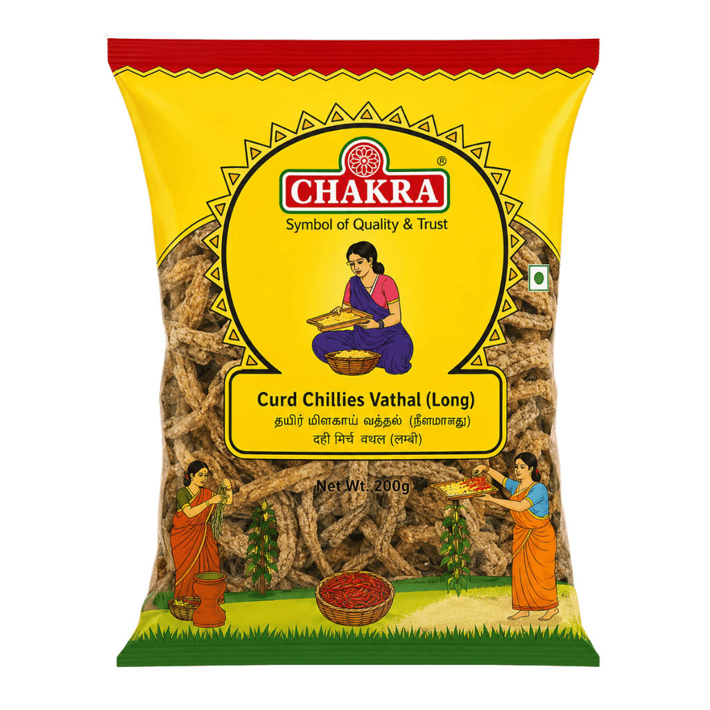 Chakra Curd Chillies Vathal Long 200 g buy online USA