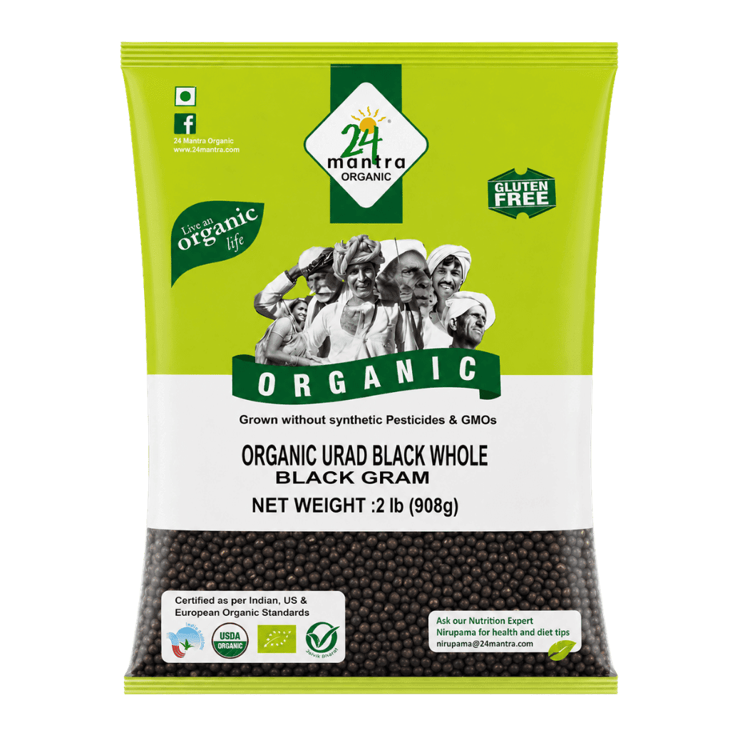 24 Mantra Organic Urad Dal Black Whole 2 lb buy online USA