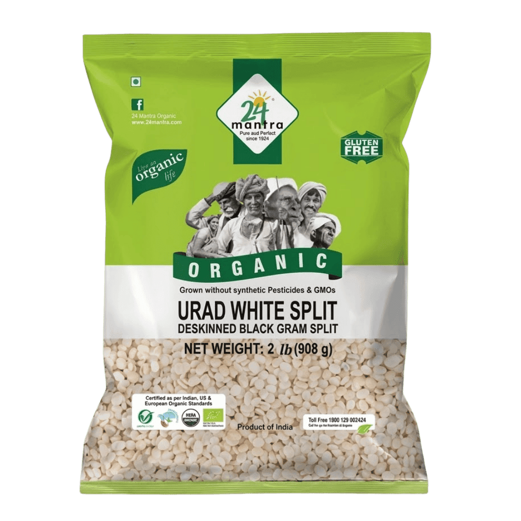 24 Mantra Organic Urad White Split 2 lb buy online USA