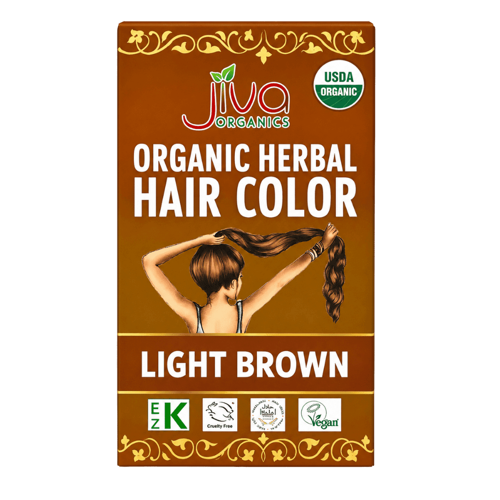 Jiva Organics Light Brown Hair Color 100 g buy online USA