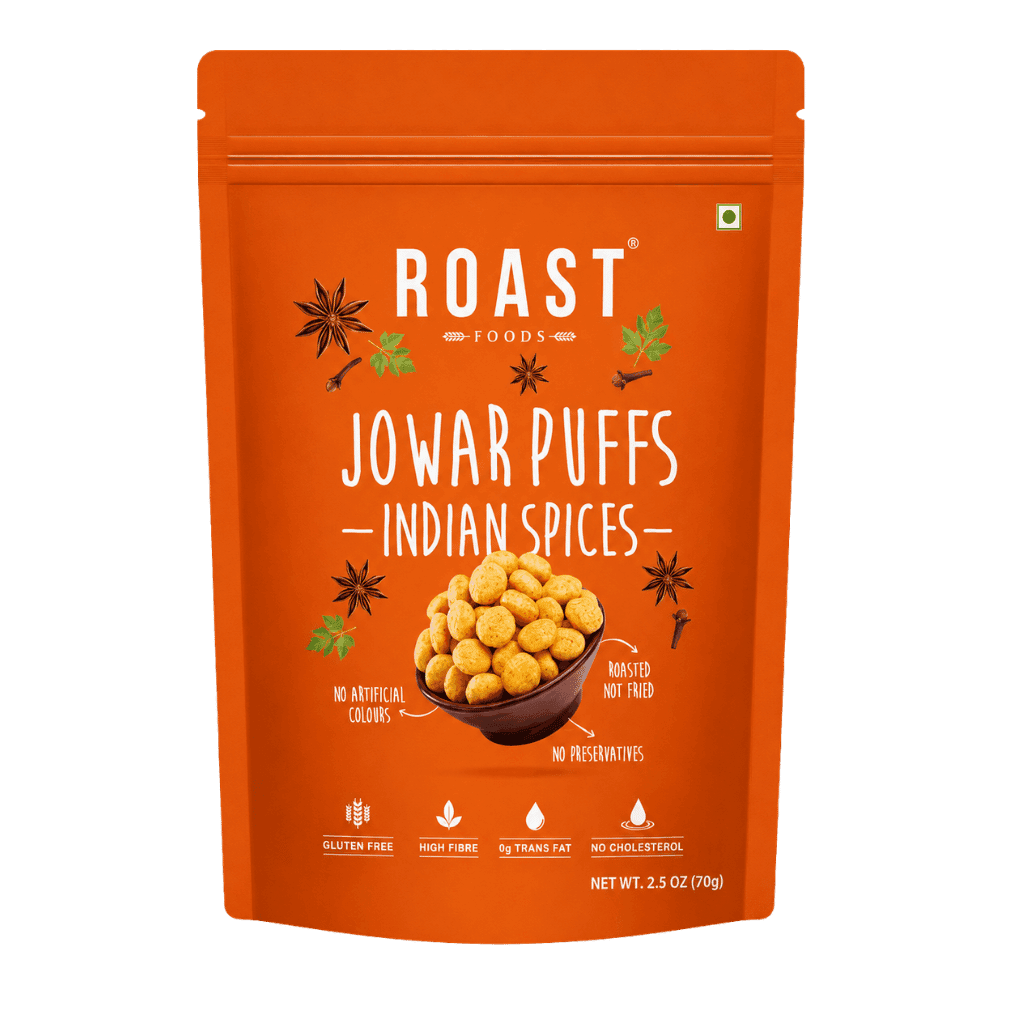 Roast Food Indian Spices Jowar Puffs 70 g buy online USA