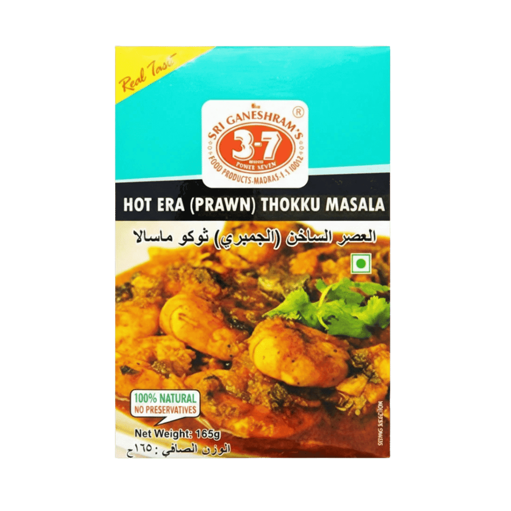 Sri Ganeshram's 777 Hot Era Prawn Thokku Masala 165 g buy online USA