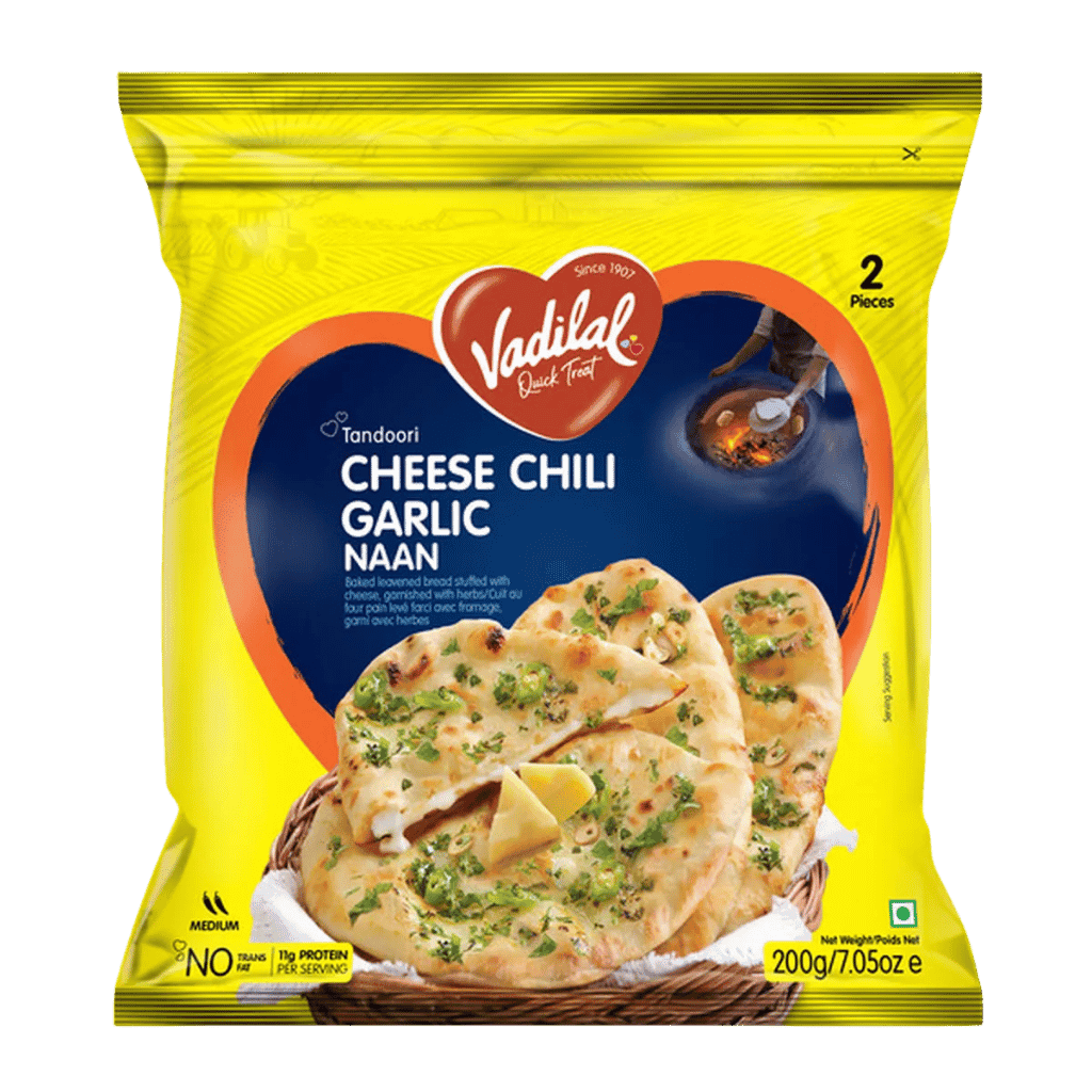 Vadilal Cheese Chilli Garlic Naan 2 pcs buy online USA