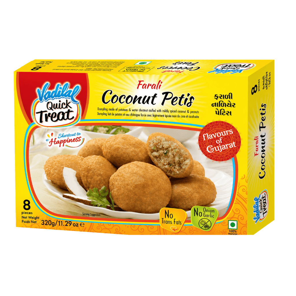Vadilal Farali Coconut Petis 320 g/8 pcs buy online USA