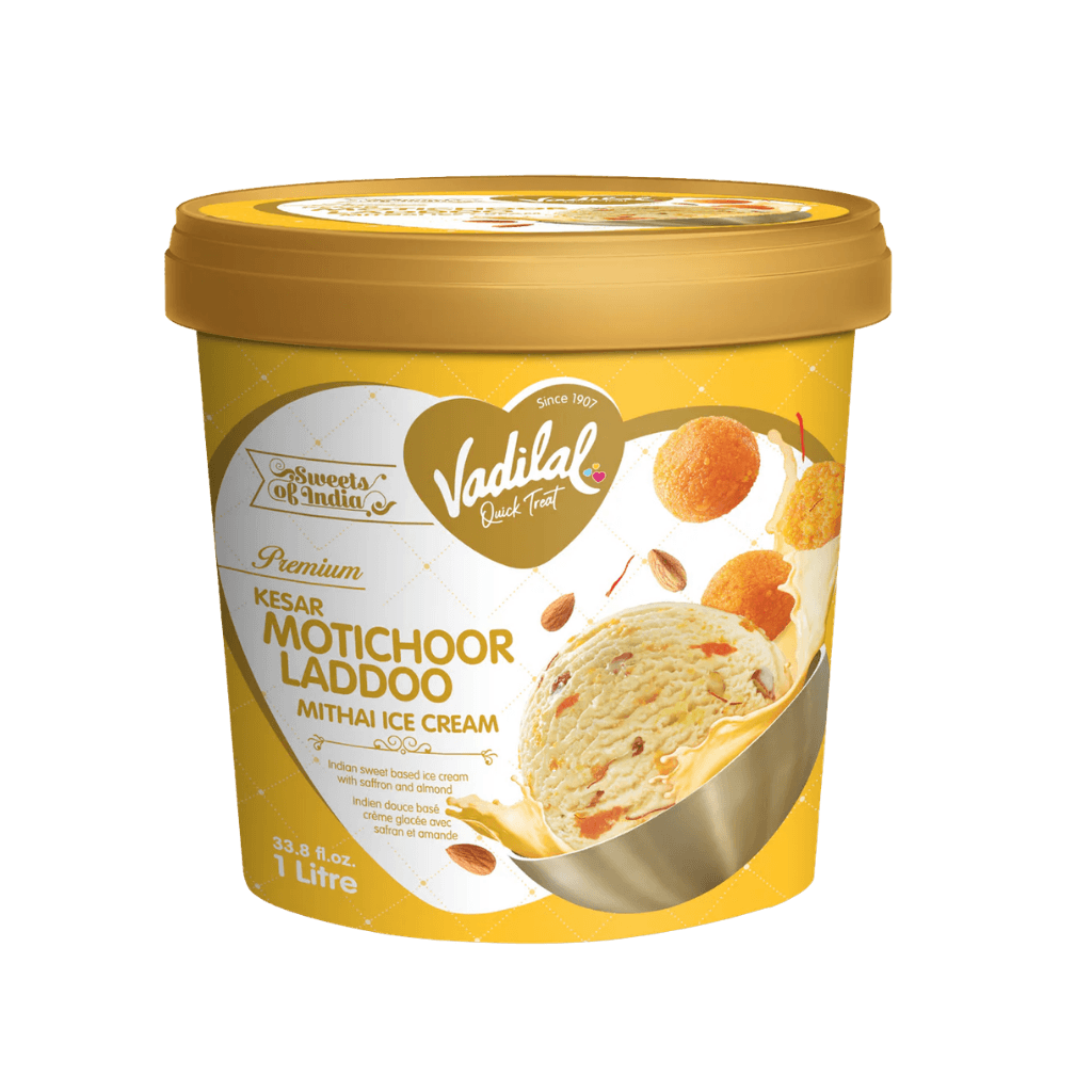 Vadilal Motichoor Laddoo Icecream 1 ltr buy online USA