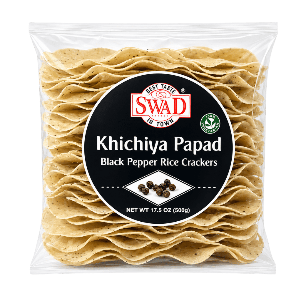Swad Khichiya Black Pepper Rice Crackers 500 g buy online USA