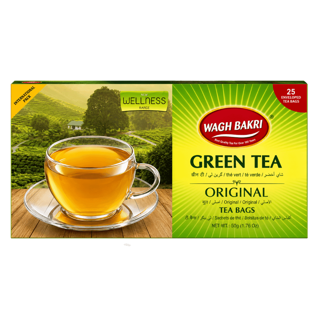 Wagh Bakri Green Tea Original 25 bags buy online USA