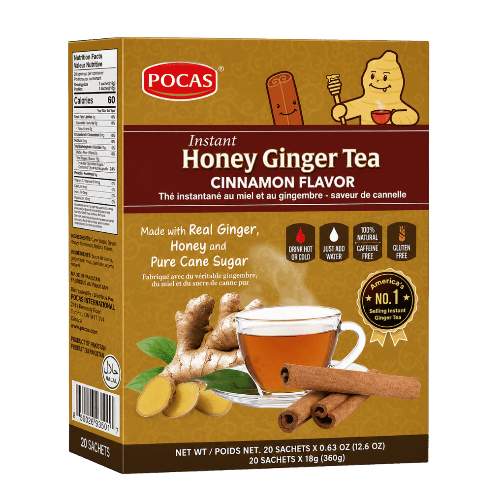 Pocas Honey Ginger Tea Cinnamon Flavor 20 bags buy online USA