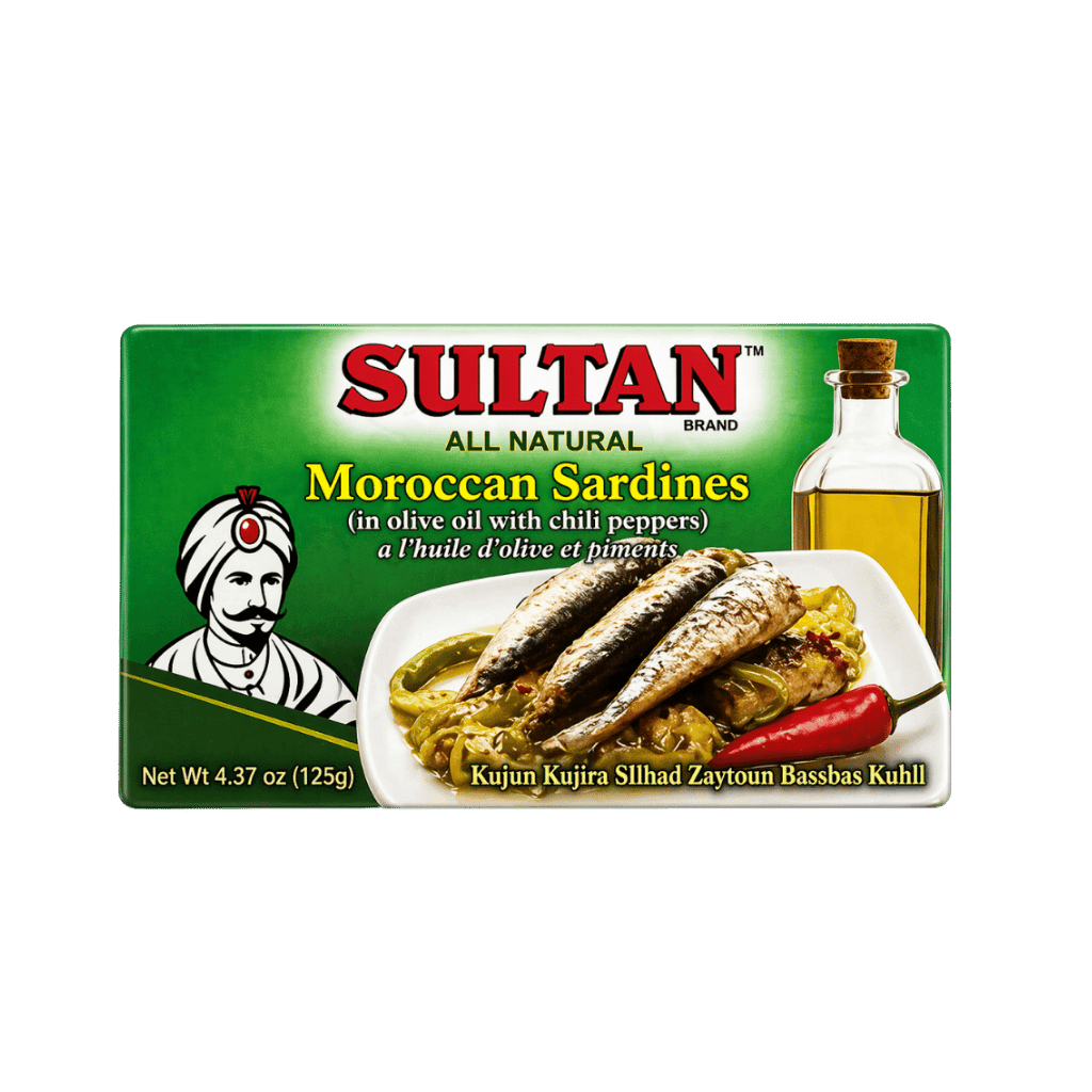 Sultan Moroccon Sardines With Olive Oil 125 g buy online USA