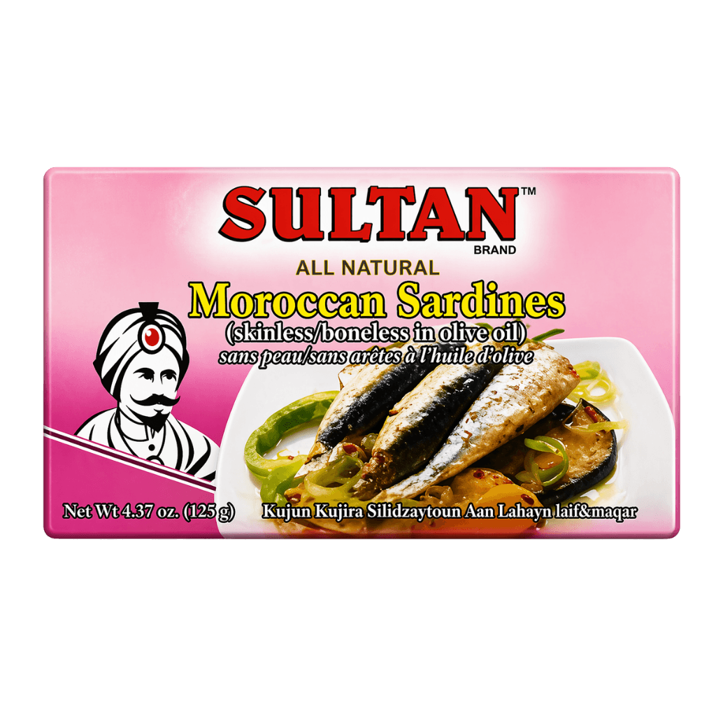 Sultan Moroccon Sardines Boneless/Skinless In Olive Oil 125 g buy online USA