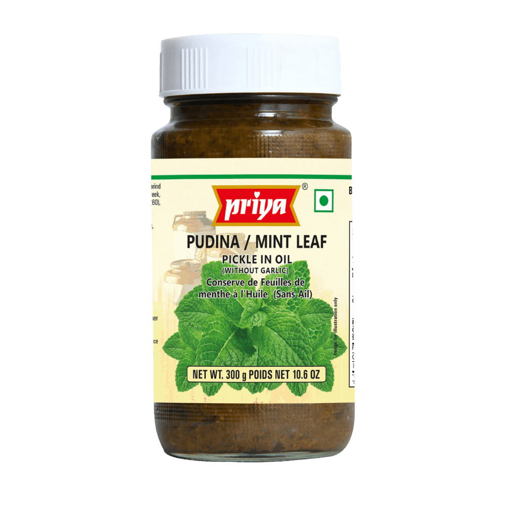 Priya Mint Leaf Pickle With Garlic 300 g buy online USA